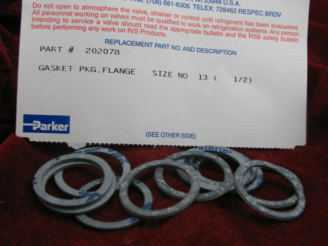 202078 parker (12) gasket pkg flange size # 13 1/2