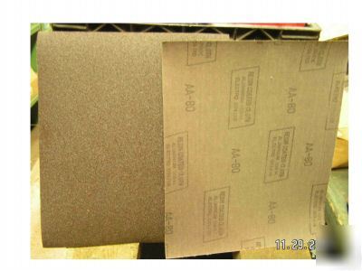 Cloth 9 x 11 80X coated sanding sheets