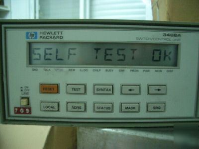 Agilent hp 3488A switch/control unit & more