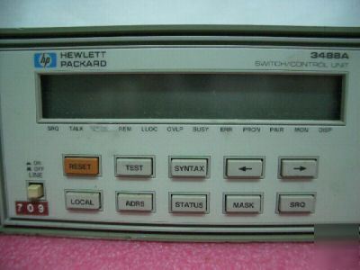 Agilent hp 3488A switch/control unit & more