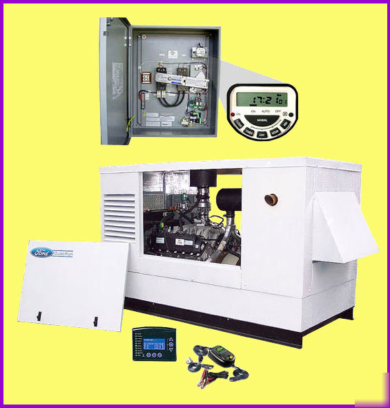 Automatic ford powered quietrun 50 kw lp/ng generator