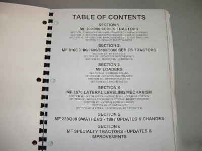 1997 massey ferguson tractor service training