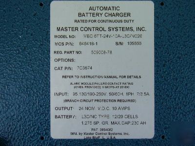 Automatic battery charger generator ready (catapillar)