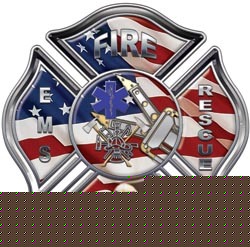 Firefighter decal reflective 2