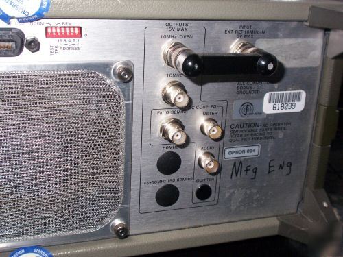 Hp 3586C rf microwave selective level meter w/ opt 004
