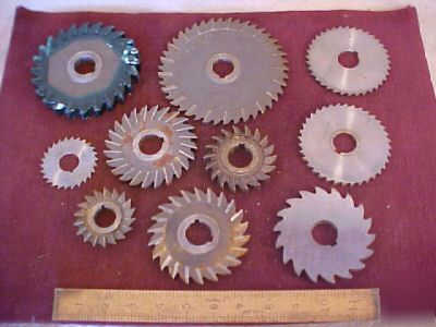 Milling machine cutters slotting saws, 7/8