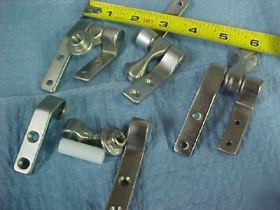 New 3 way triple nickel plated brass hinges (30) 