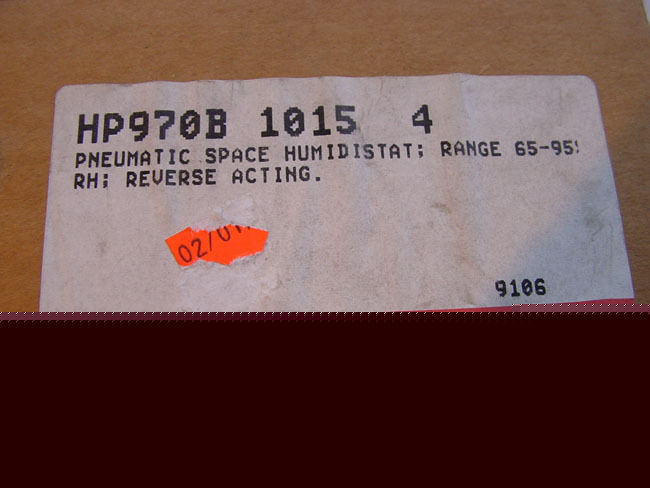 New honeywell HP970B 1015 4 humidistat- 