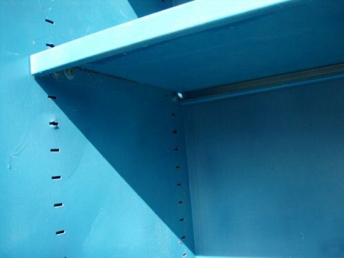 Solid steel/heavy duty/four shelf/shelving unit/garage