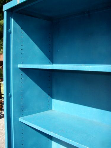 Solid steel/heavy duty/four shelf/shelving unit/garage