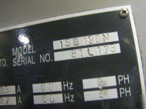 Toshiba isg-190N 190T plastic injection molding machine