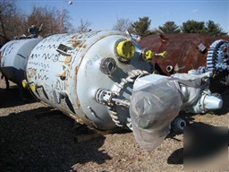 Used: pfaudler 1000 gallon glass lined vessel. w intern