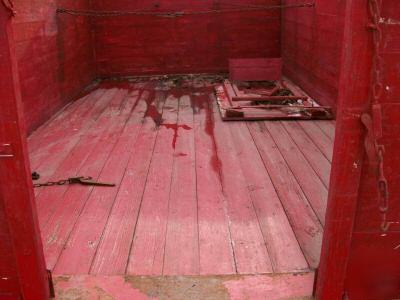 Wooden grain box ( box only)
