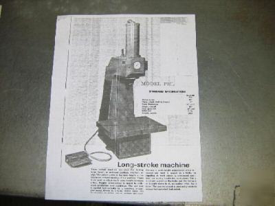 Detroit phl-2 brinell hardness tester long stroke