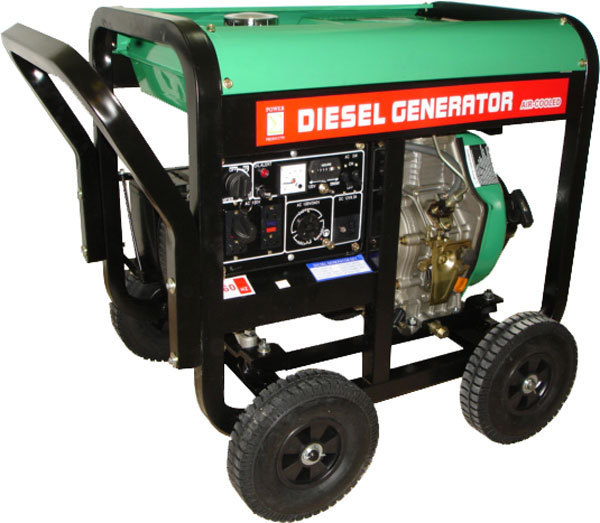 Generator air-cooled 6000 watt diesel