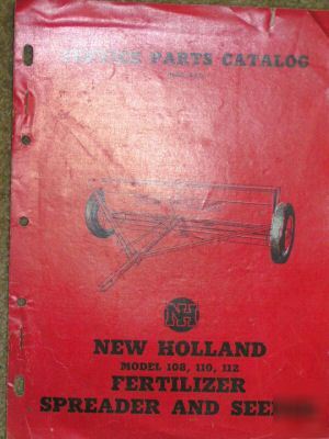 1953 nh 108, 110, 112 fertilizer spreader parts catalog