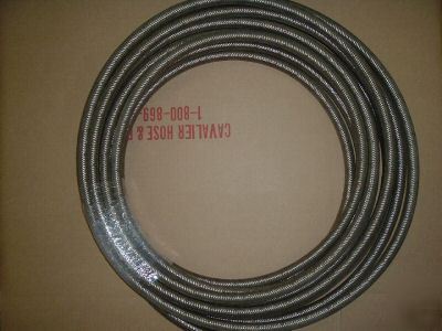 3/8 id stainless steel braid teflon hose by the foot