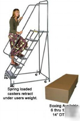 Ballymore rolling safety ladder steel warehouse 14 step