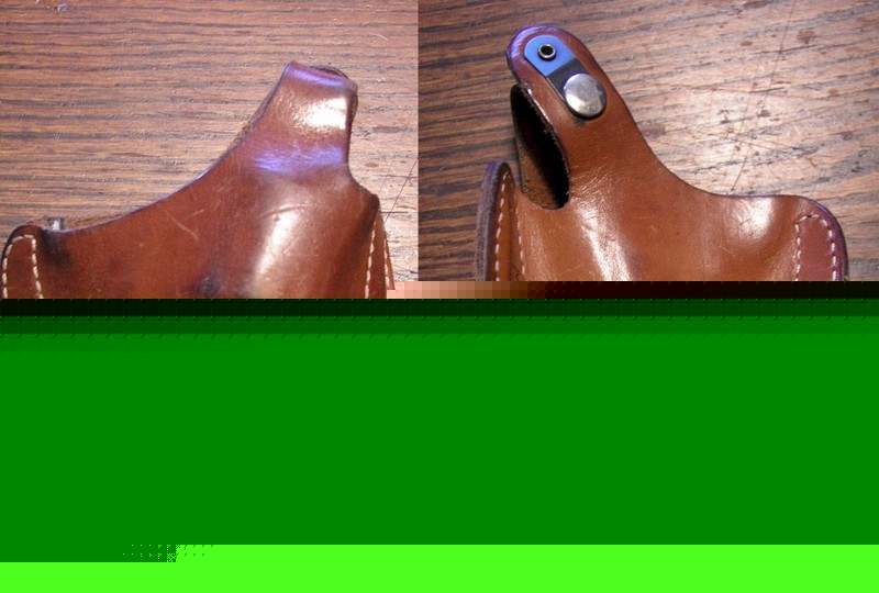 Brown leather 44 32 gun holster