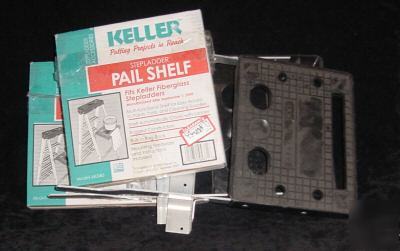 New lot 2 keller stepladder pail shelfs - painting - 