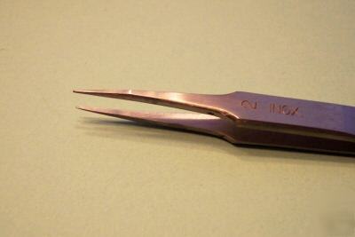 Six tweezers style 2 hardened stainless made in italy 