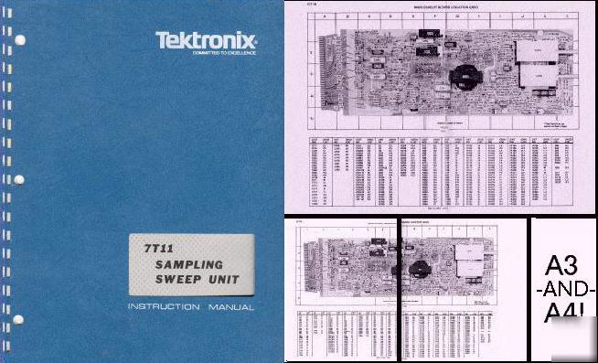 Tek 7T11 svc/ops manual in 2 resolutions and A3 + A4