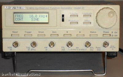 Wavetek 12 mhz synthesized function generator model 23