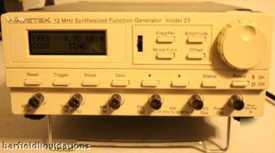 Wavetek 12 mhz synthesized function generator model 23