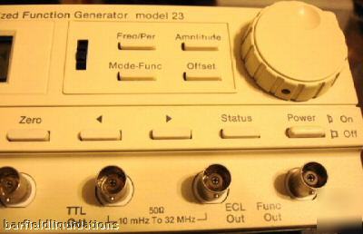 Wavetek 12 mhz synthesized function generator model 23
