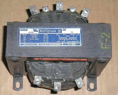 Westinghouse control transformer 150 v.a. 