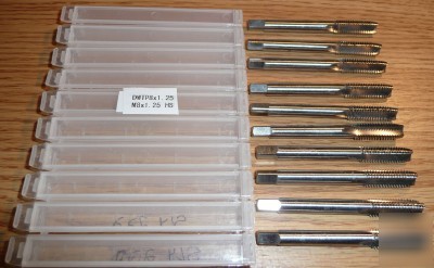 New 10PC hss M8 x 1.25 quality import plug tap