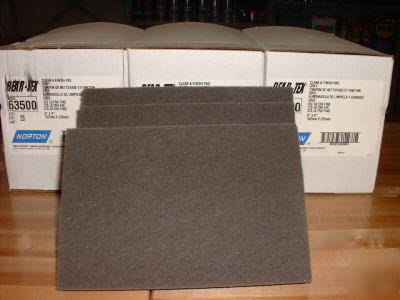 New clean & finish norton hand pads case of 60 gray 