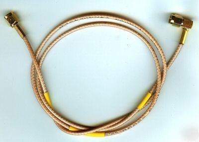 RG316 cable gold ra sma (m) to gold sma (m) 32 inches