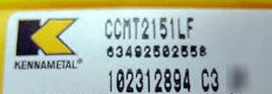 10 pcs kennametal ccmt 21.51-lf, kc 850 carbide inserts