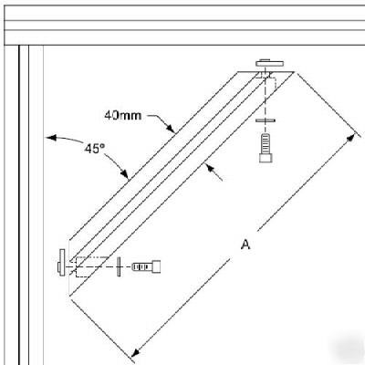 8020 aluminum 45 degree support 40 s 40-2579 n