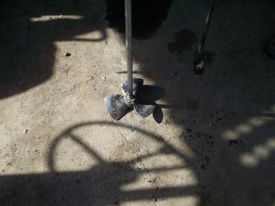 Eastern chemical tank agitator mixer 1 phase 1/4HP 
