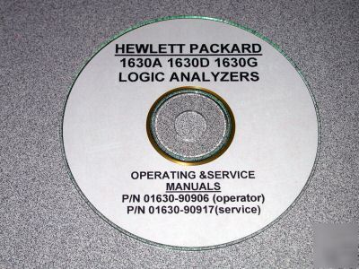 Hp 1630A 1630D 1630G service & operation manuals