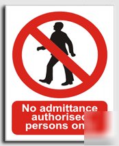 No admit.author.only sign-a.vinyl-300X400MM(pr-002-am)