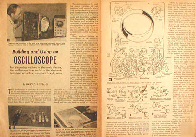 Oscilloscope plans how to build and use from 1957