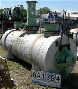 Used: vevey rotary vacuum paddle dryer, 3' x 10'. 50 cu