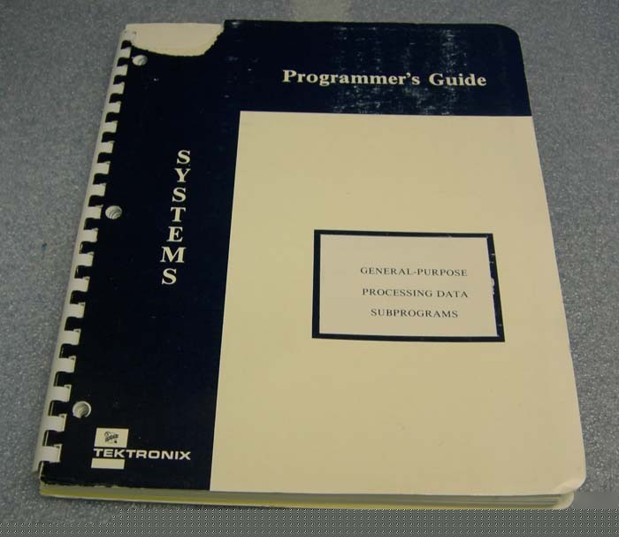 Tektronix programmer's guide processing data subprogram
