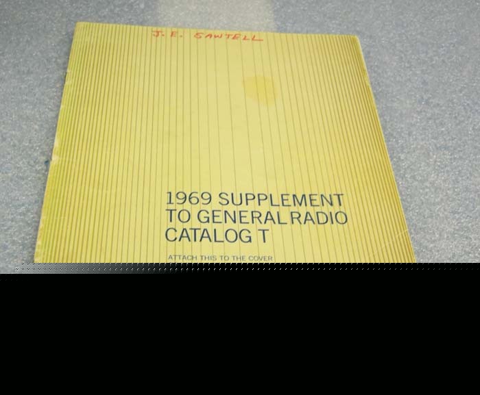 1969 supplement to general radio catalog t