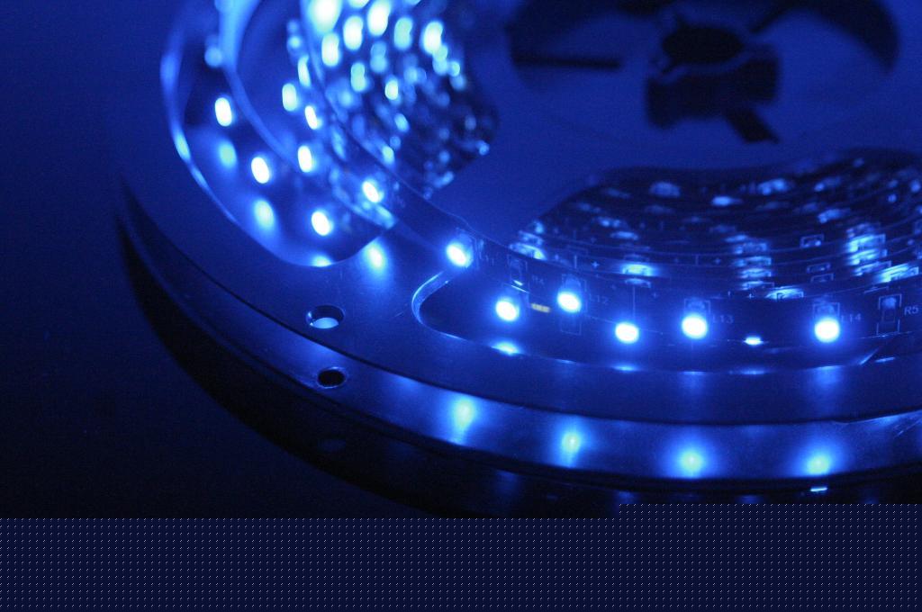 50CM super thin flexible smd blue led strip w/300 leds
