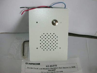 Aiphone ne-nvp/b vandal proof weather res. sub station