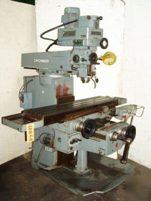 Cincinnati toolmaster vertical mill, 12