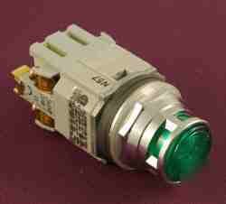 Extended illum pushbutton/shroud green ALFD29911DNG120V
