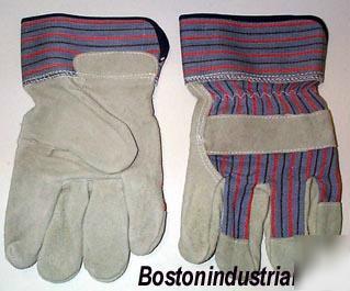 Glove season hvy leather palm work gloves 12