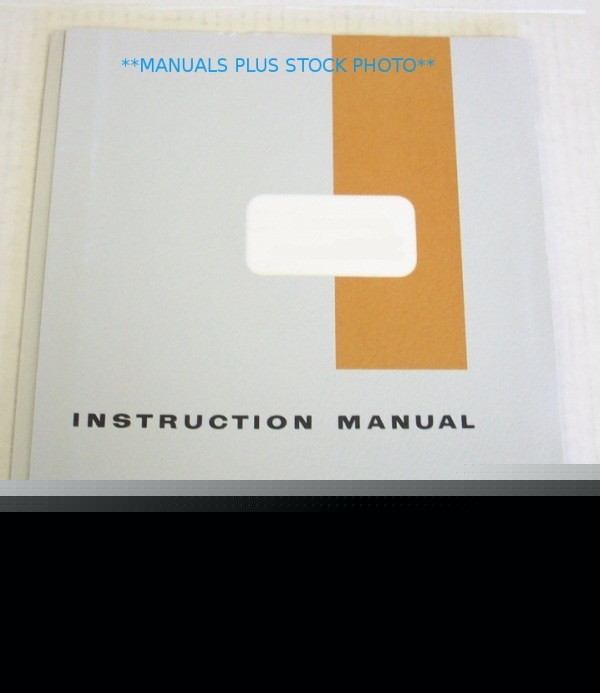Kepco pax 21-0.5 operating manual - $5 shipping 