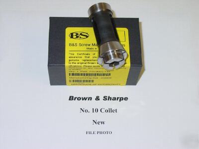 New brown & sharpe no 10 collet 9/32