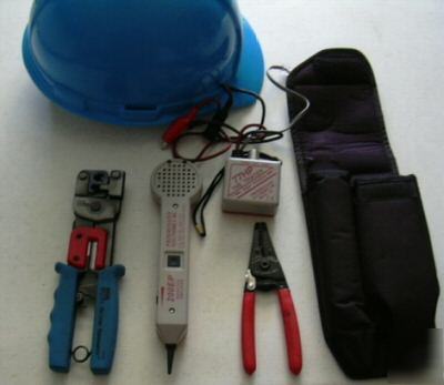 Progressive telecom tools telco cable tracker crimper
